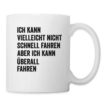 Allradantrieb Spruch Geländewagen Offroad - Tasse - Weiß - Rechts