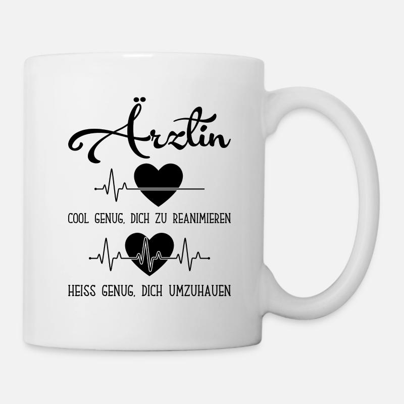 Arzt Ärztin Lebensretter Krankenhaus Praxis - Tasse - Weiß