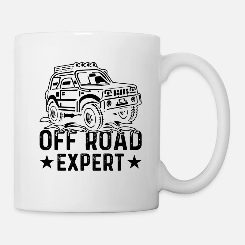 Allradantrieb Spruch Geländewagen Offroad - Tasse - Weiß