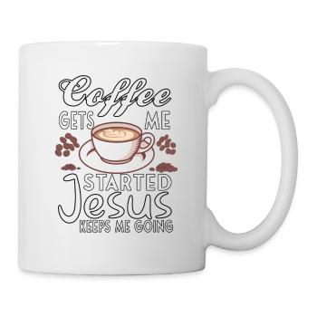 Kaffee Christentum Jesus Gott Christliches - Tasse - Weiß - Rechts