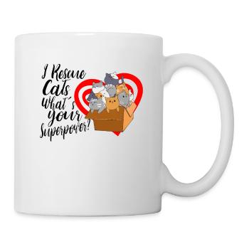 Cat RESCUE ANIMAL RIGHTS RESCUE Cat ADOPTION - Mug - white - Right