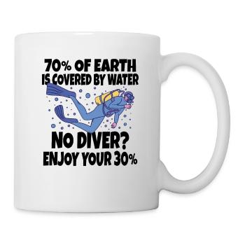 Scuba Diver Scuba Diving Idée cadeau - Mug blanc - blanc - Droite
