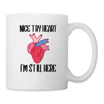 Heart attack-open - Mug - white - Right