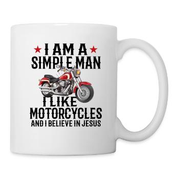 Motorcycling Motorbike Racing Biking Motocross Rac - Tasse - Weiß - Rechts