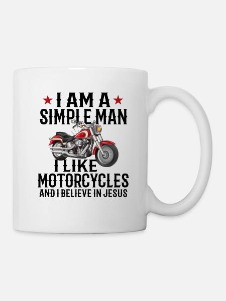 Motorcycling Motorbike Racing Biking Motocross Rac - Mug - white