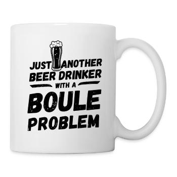 Just another beer drinker with a boule problem - Mug - white - Right