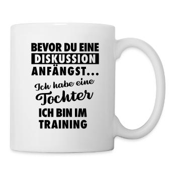 Ich habe eine Tochter - Vater und Tochter - Tasse - Weiß - Rechts