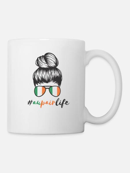 Au Pair Auslandsjahr Irland Reise #Aupairlife Girl - Tasse - Weiß