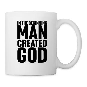Retro-Atheism-Symbol Atheist Anti Religion Design - Tasse - Weiß - Rechts