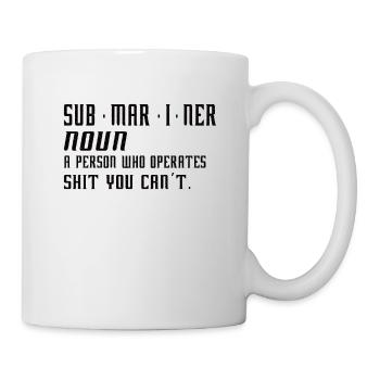 Submariner Definition Submarines Veteran Gift - Tasse - Weiß - Rechts