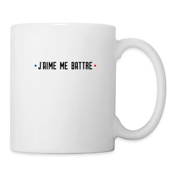 J'aime me battre, réplique cinéma - Mug blanc - blanc - Droite