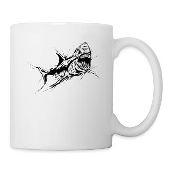 Hai - Tasse - Weiß - Rechts