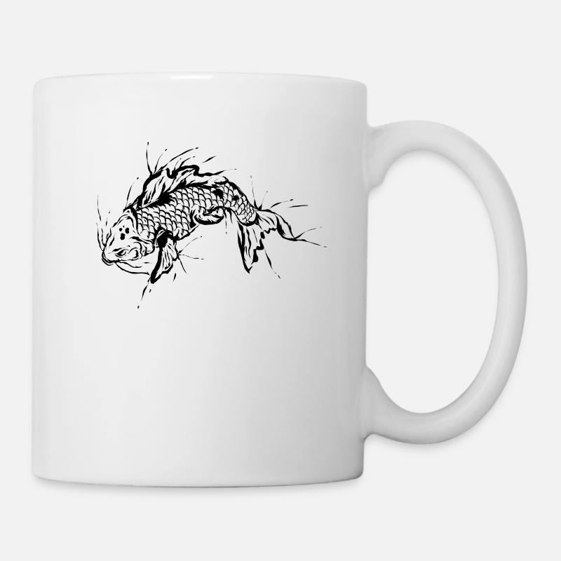 Carpe de poisson - Mug blanc - blanc