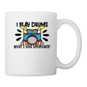 Batteur Batterie Musique Batterie Batterie - Mug blanc - blanc - Droite
