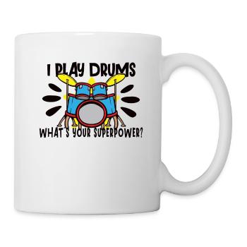 Batteur Batterie Musique Batterie Batterie - Mug blanc - blanc - Droite