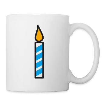 Bougie Cadeau d’anniversaire - Mug blanc - blanc - Droite