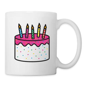Geburtstagskuchen Geschenkidee Geburtstag - Tasse - Weiß - Rechts