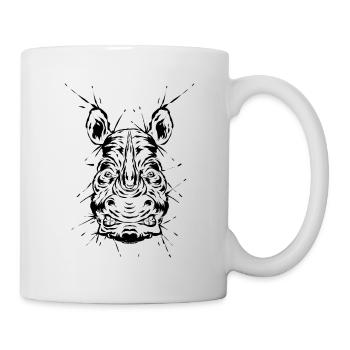 Nashorn - Tasse - Weiß - Rechts