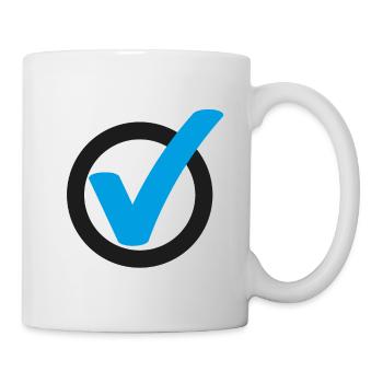 Tick Check mark sign - Mug - white - Right
