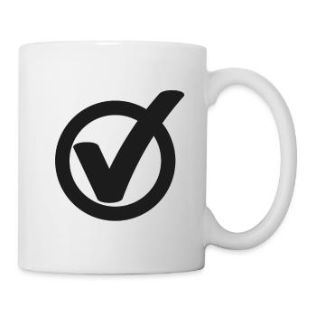 Tick Check mark sign - Mug - white - Right