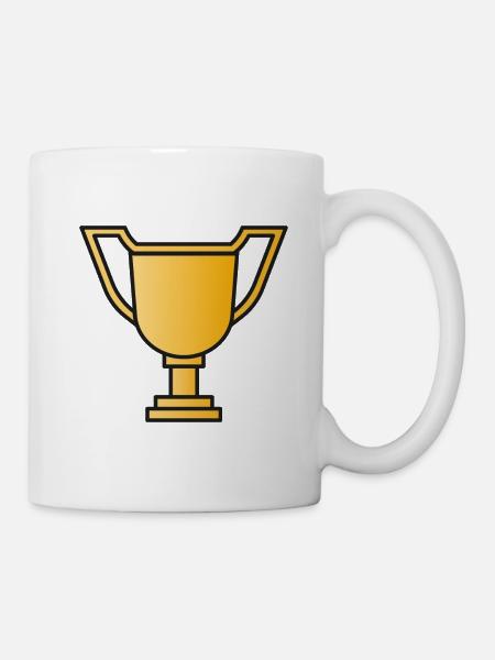 Pokal Trophäe Sieger - Tasse - Weiß
