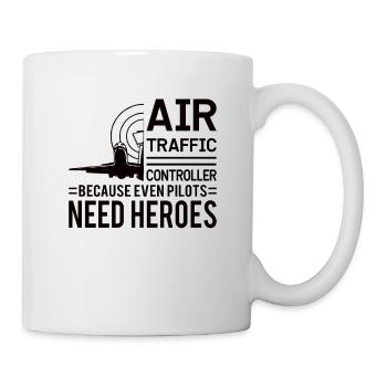 Contrôleur de la circulation aérienne Flight Service Avion Aéroport - Mug blanc - blanc - Droite
