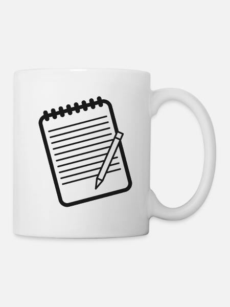 Checkliste Notizen Hausaufgaben - Tasse - Weiß