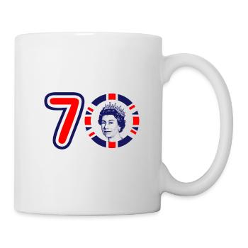 Le jubilé de platine de la reine 2022 | ROYAUME-UNI - Mug blanc - blanc - Droite