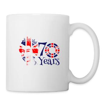 Le jubilé de platine de la reine 2022 | ROYAUME-UNI - Mug blanc - blanc - Droite