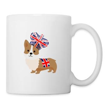 Le Queens Platinum Jubilee Corgi Emoji - Mug blanc - blanc - Droite