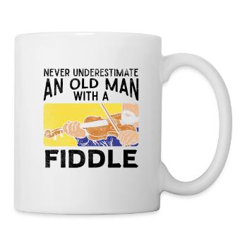 Violinist Old Man - Mug - white - Right
