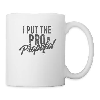 Anästhesist Arzt Mediziner Shirt - Tasse - Weiß - Rechts