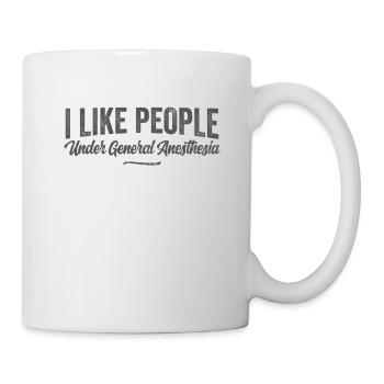 Anästhesist Arzt Mediziner Shirt - Tasse - Weiß - Rechts