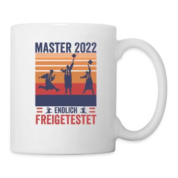 Vintage Master Studium Endlich Freigetestet Shirt - Tasse - Weiß - Rechts
