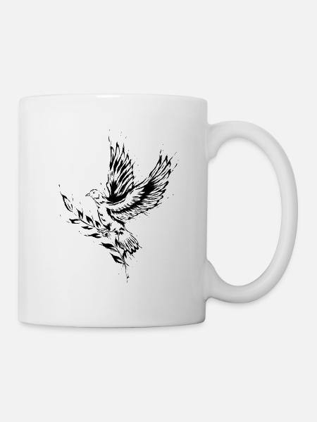 Colombe de la paix - Mug blanc - blanc