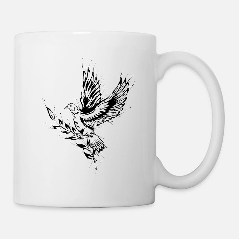 Colombe de la paix - Mug blanc - blanc