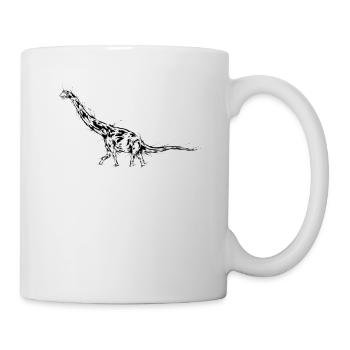 Brachiosaurus Dinosaurier - Tasse - Weiß - Rechts