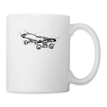 Skater Skateboard - Mug - white - Right