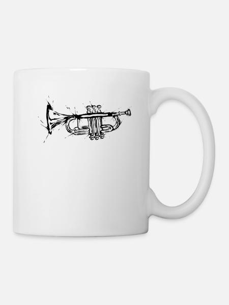 Trompete - Tasse - Weiß