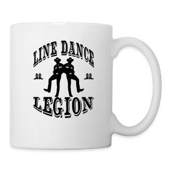 Line Dance Legion Linedancing Club Shirt - Tasse - Weiß - Rechts