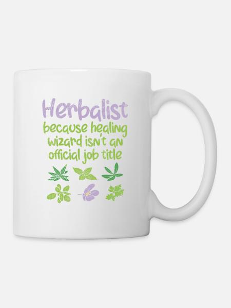 Kräuterkunde Kräuter - Tasse - Weiß