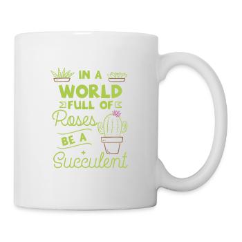 Pflanzen Plantes succulentes - Mug blanc - blanc - Droite