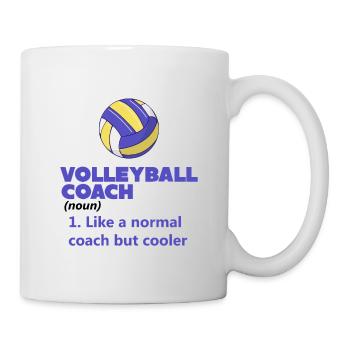 Volleyball Coach Definition - Tasse - Weiß - Rechts