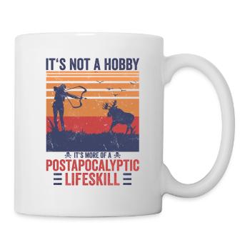 Vintage Jäger Jagdsport Förster Hunting Shirt - Tasse - Weiß - Rechts