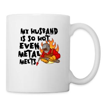 Soudeur Femme Drôle Drôle Soudage Petite Amie Cadeau - Mug blanc - blanc - Droite