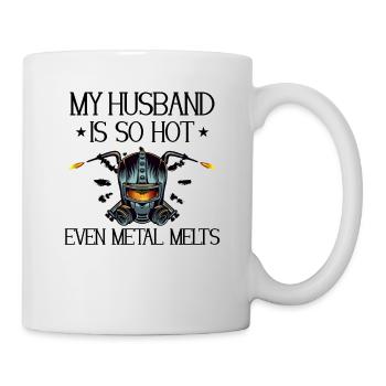 Soudeur Femme Drôle Drôle Soudage Petite Amie Cadeau - Mug blanc - blanc - Droite