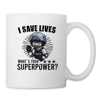 Police Cop Officer Police Office - Mug - white - Right