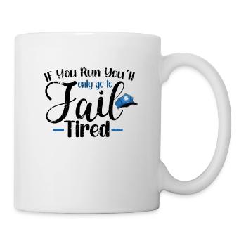 Bureau de police des policiers - Mug blanc - blanc - Droite
