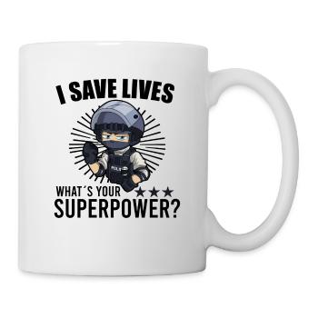 Police Cop Officer Police Office - Mug - white - Right