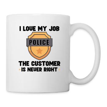 Police Cop Officer Police Office - Mug - white - Right